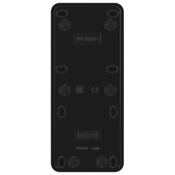 Розетка Intro Quadro 2-206-05 тройная с заземлением 3х2P+E 16А-250В IP20 ОУ антрацит | Intro Quadro