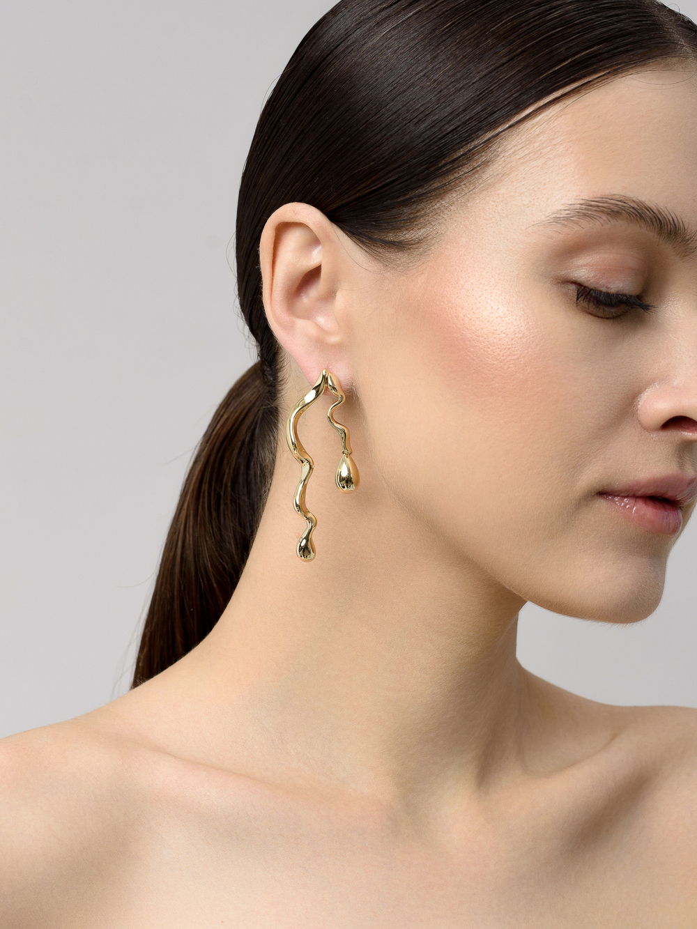 Серьги "Waterfall" Gold