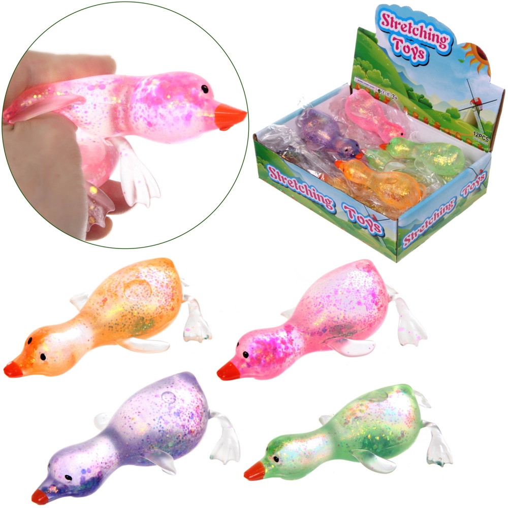 Игрушка «Гусь» мялка, 15 см, микс