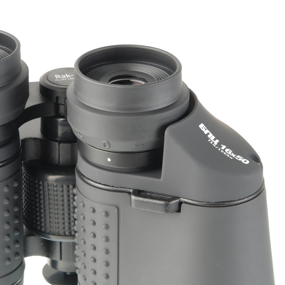 Бинокль Veber Classic БПЦ 16x50 VR серый - резиновые наглазники и диоптрийная коррекция