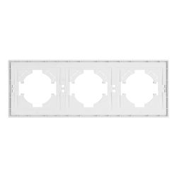 Рамка пластиковая FRM-TENDO-PL-3-WH (Arlight, Белый) 053843