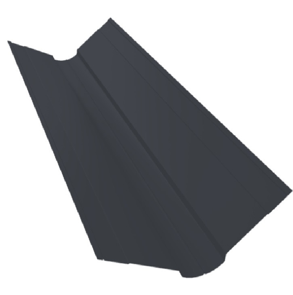 Ендова верхняя фигурная Grand Line Satin Matt TX Ral 7024 150х150 мм резка