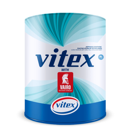 VITEX VAIRO - краска для стен с бархатистой текстурой, полуматовым финишем (eggshell).Степень противовирусной и антибактериальной защиты деактивирует 99,99% вирусов. Oтличная укрывистость и белизна.