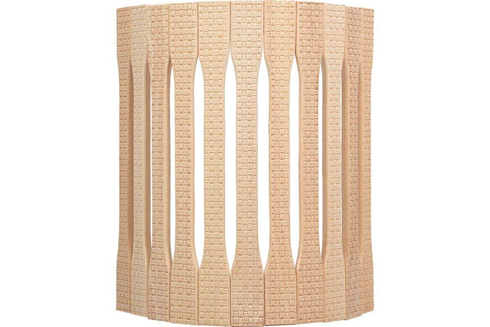 АБАЖУР БШ УГЛОВОЙ ЛИПА ОРНАМЕНТ РОГОЖКА 31Х9Х22СМ 33423