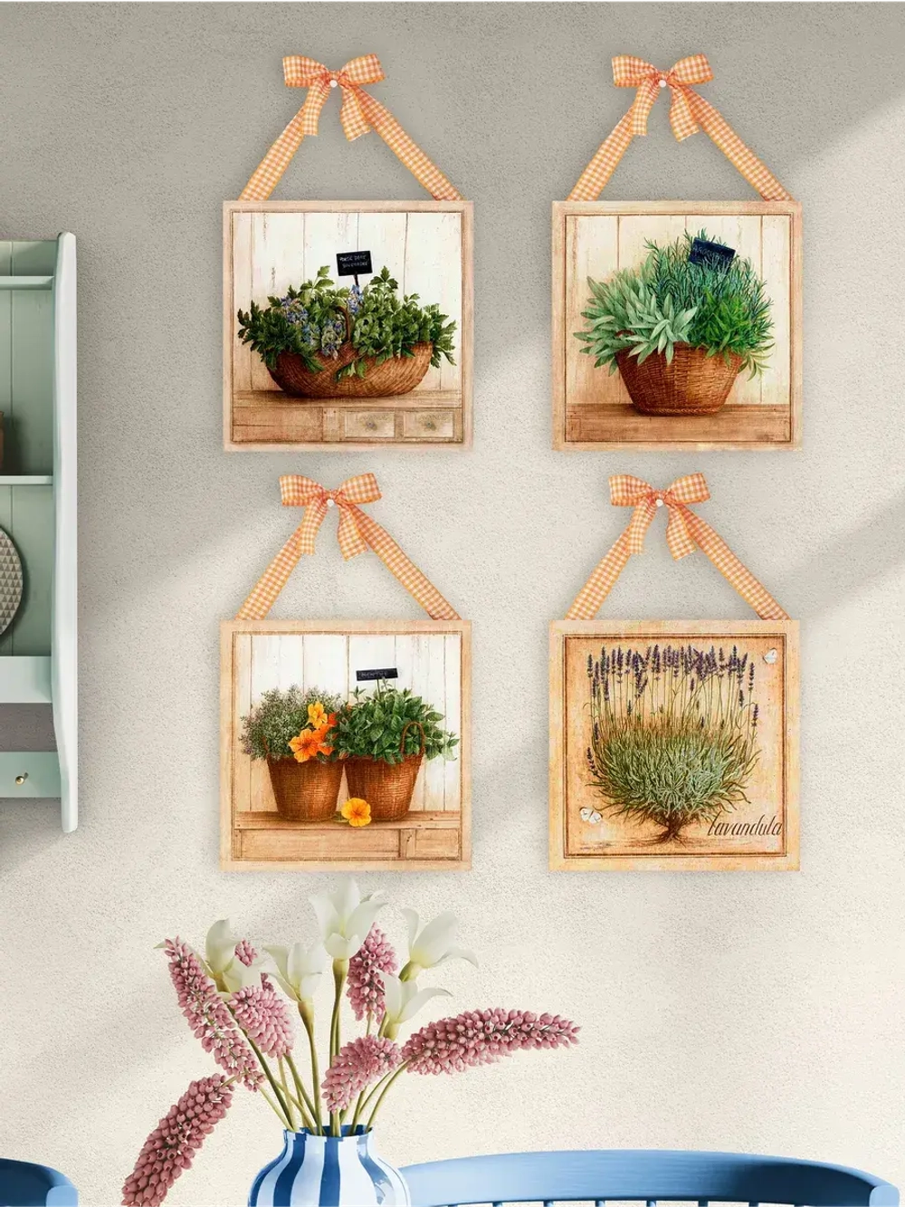 Панно на стену для интерьера 4 шт