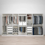 Гардероб - IKEA PAX, 375x58x201 см, белый ПАКС ИКЕА