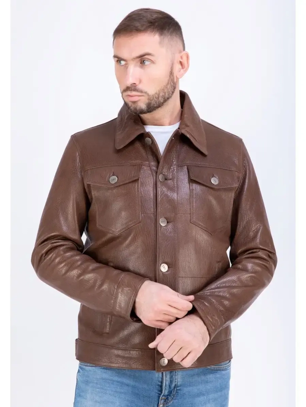 Куртка мужская из натуральной кожи
