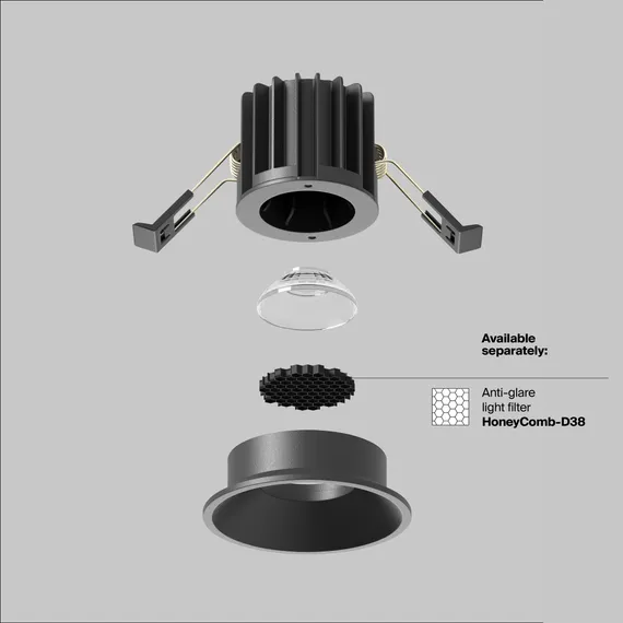 Встраиваемый светильник Раунд / Round 7 Вт 3000 К 50° Technical dl058-7w3k-b