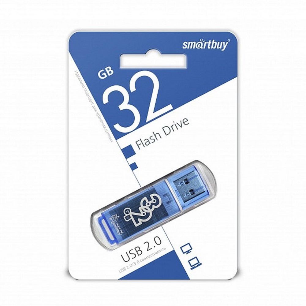 USB карта памяти 32ГБ Smart Buy Giossy (синий)