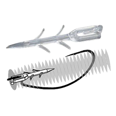 Фиксатор приманки HitFish Missile #2 Силикон на крючок 15шт HFMS-2