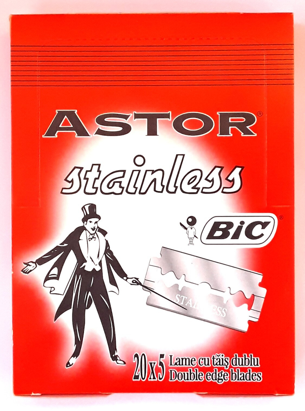 Astor Stainless BIC Лезвия 20х5 шт