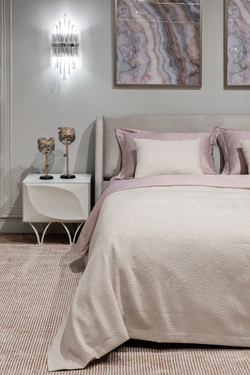 Покрывало 180x230 Garda Decor Иллюзия бежевое