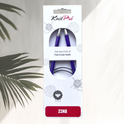 Спицы круговые Zing, 8мм/80см, KnitPro,(47136)