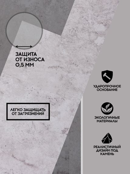 SPC ламинат I-Floors Stone - Серый сланец