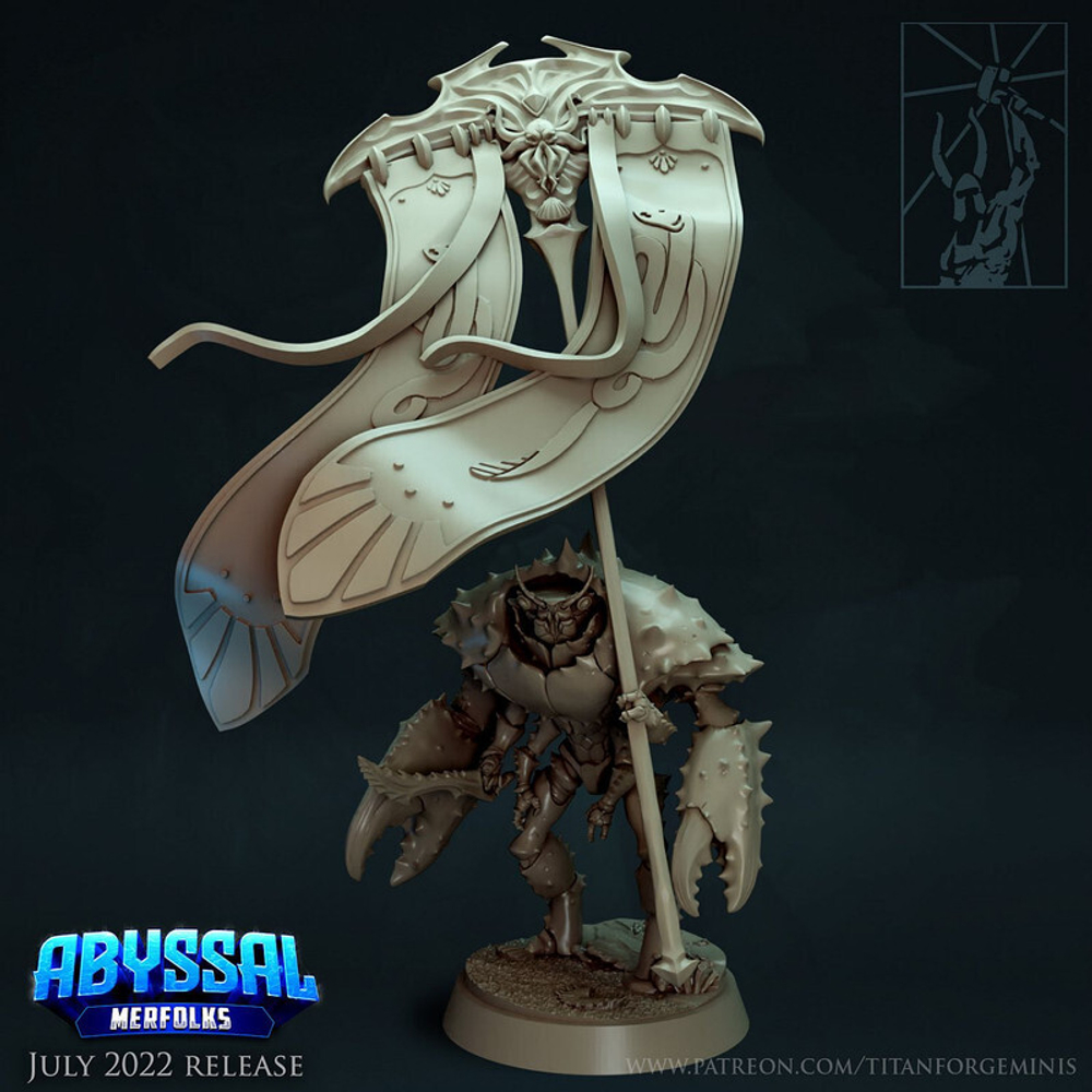 Алдани лобстеролюд монстр Forge миниатюра для dnd, днд, pathfinder, фентези, Настольная игра, НРИ, Варгейм, РПГ