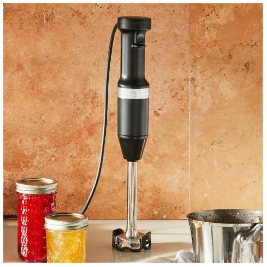 Погружной блендер KitchenAid (5KHBV83EBM), матовый черный