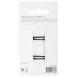 Заколки для волос НАБОР 2 шт., 5,5 см, клик-клак, soft touch, чёрный, MONTE VITA, 457081