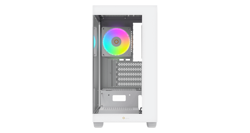 Корпус Ocypus Gamma C52 WH ARGB mATX/ITX 3xUSB Белый Gamma-C52-WHD300XX-GL