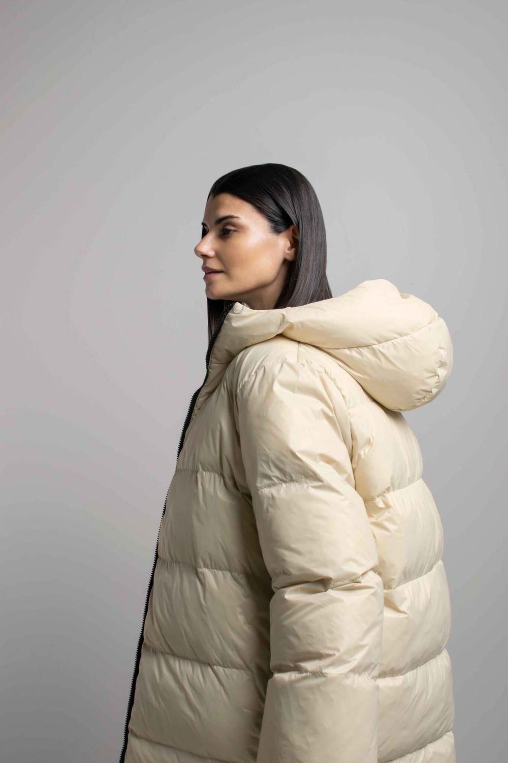 Пуховик Alexandra Talalay AW017 бежевый