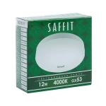 Лампа светодиодная GX53 12W 4000K таблетка, нейтральный белый свет, Saffit SBGX5312 55189, Упаковка 10 штук