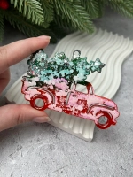 Новогодняя игрушка Машинка с Елкой