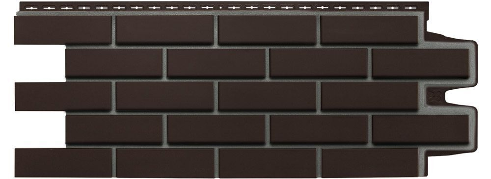 Фасадная панель Grand Line Клинкерный кирпич Design терракотовый, 1уп/10шт