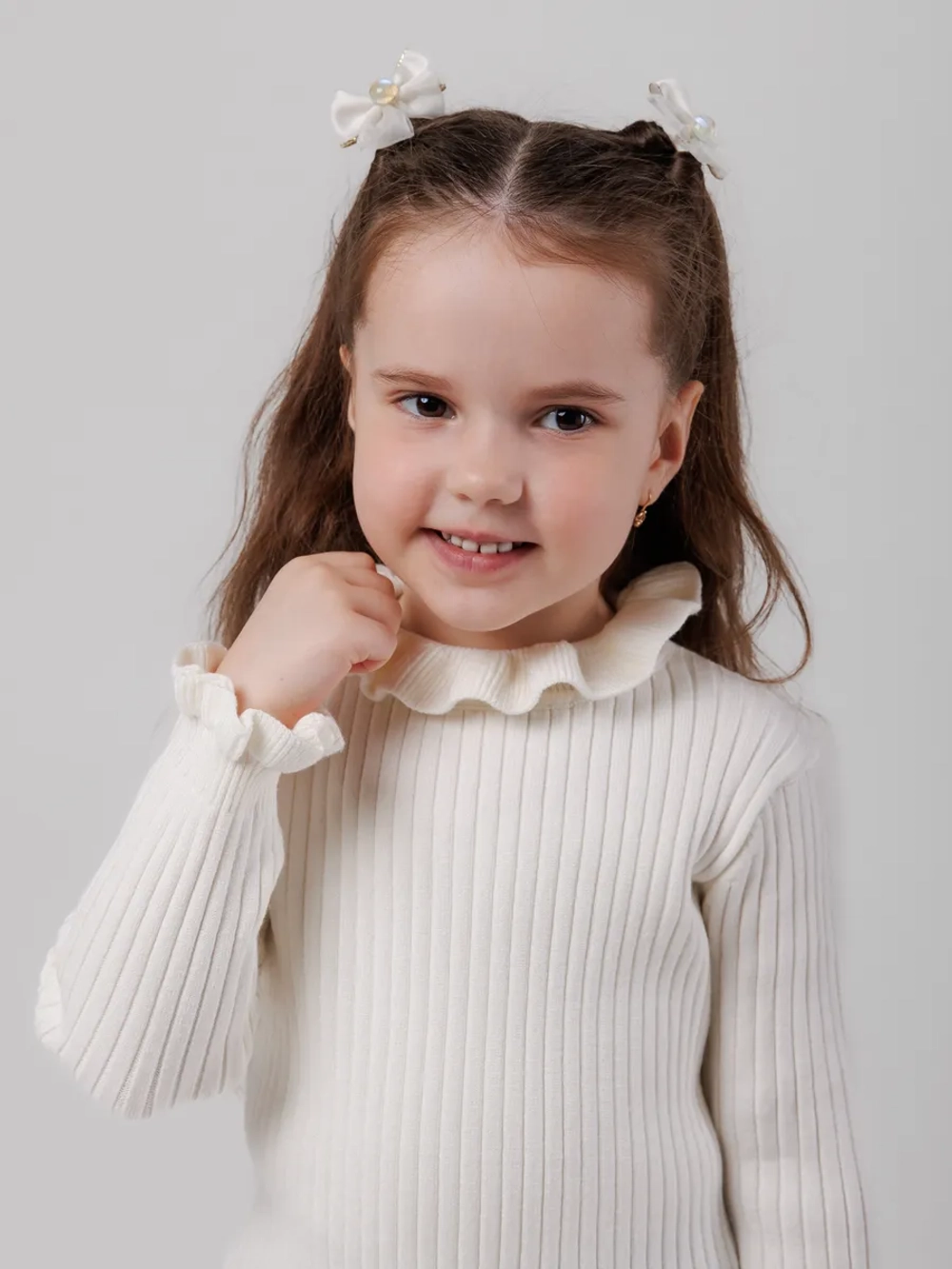 Джемпер для девочки с воланами