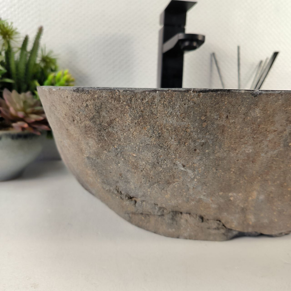 Раковина из речного камня RS-65429 40*33*15 0855