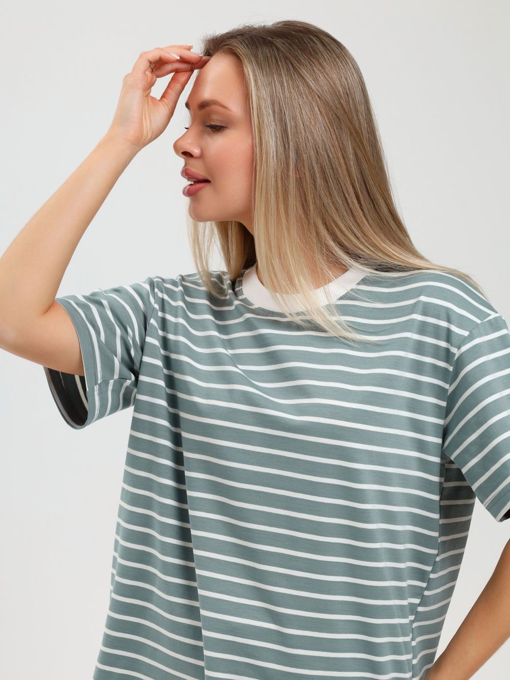 Футболка Брина-2 Виотекс СЕРО-ЗЕЛЁНЫЙ