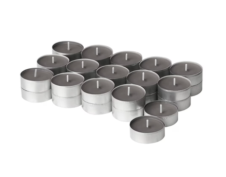 ЕНСТАКА ENSTAKA Ароматическая свеча 30 шт, костер/серая, 3,5 часа