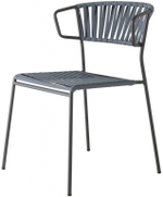 Кресло плетеное Scab Design Lisa Club, антрацит, графит