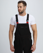 Костюм Нейч-2 СОП с капюшоном К. (тк.Смесовая,210) п/к, черный/красный