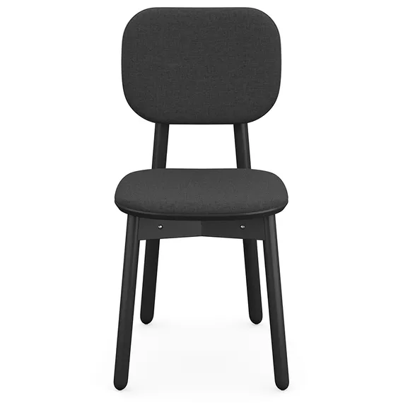 Стул с обивкой Saga, рогожка, темно-серый