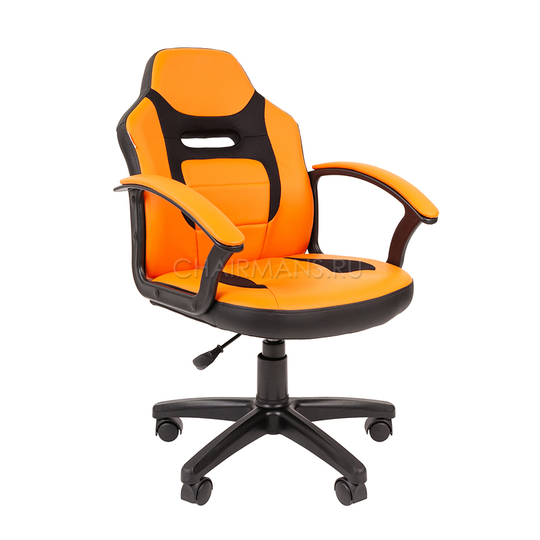 Кресло детское Chairman KIDS 110 экопремиум черный/оранжевый