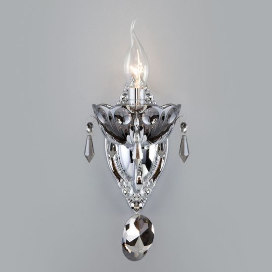 10103/1 / настенный светильник / хром/дымчатый хрусталь Strotskis