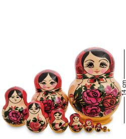 Народные промыслы МР-10/11 Матрешка 10-кукольная А (Семеновская)