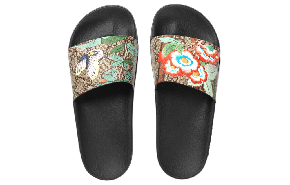 GUCCI Gucci Double G Print Casual Fashion Sandals Women's Brown