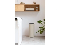 Brabantia Корзина для мусора Touch 30 л бежевая