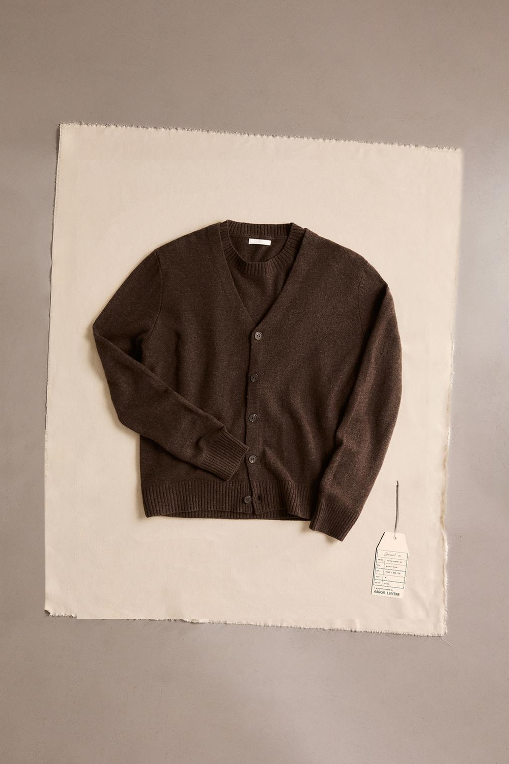 ZARA ШЕРСТЯНОЙ КАРДИГАН, КОРИЧНЕВЫЙ