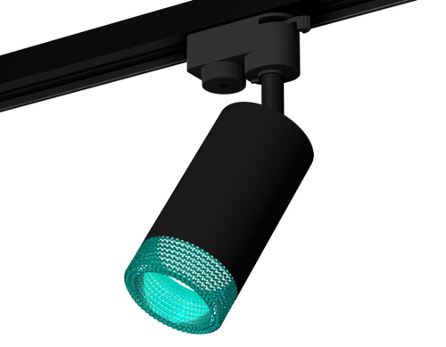 Комплект трекового светильника Ambrella light Track System XT6323083 SBK/BL черный песок/голубой (A2521, C6323, N6153)