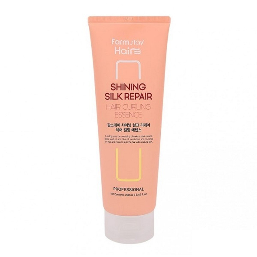 Эссенция для вьющихся волос Сияние шелка FarmStay Silk Repair Hair Curling Essence 250мл