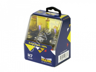Автолампа H7 12V 55W Маяк    + 60% Active Gold  72720АG+60  (к-т)