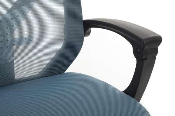 Кресло Oliver RCH W-203AC Черный пластик/Синий