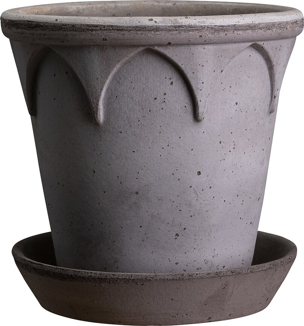 Горшок Bergs Potter Elizabeth, керамика, 21 см, серый