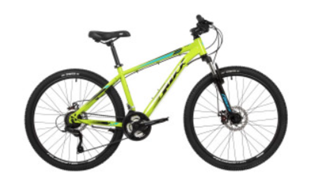 Велосипед FOXX 26" CAIMAN лимонный,сталь, размер 16"