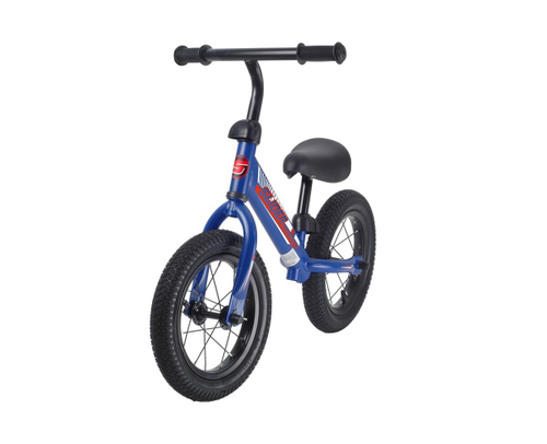 Беговел Slider, надувные колеса 12",стальная рама, синий