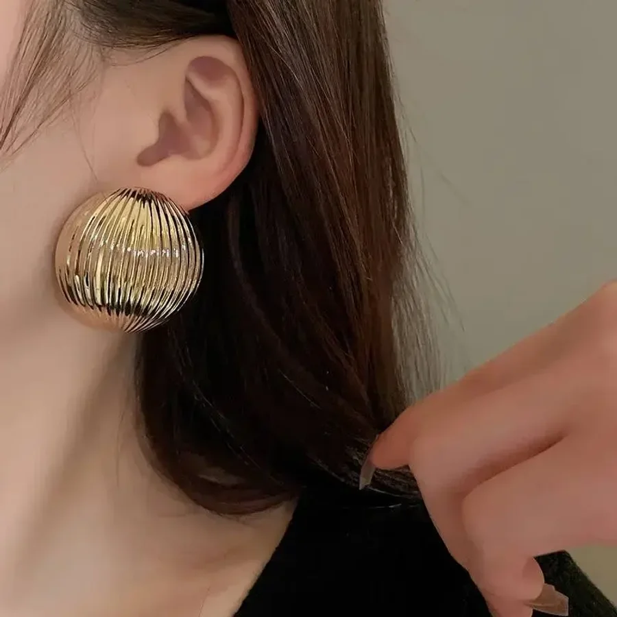 Серьги Луна, Золотые