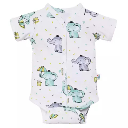 Боди хлопковый слоники