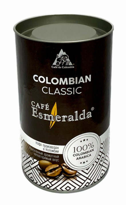 Кофе в тубе "Colombian Classic" (зерно 150г "CAFE Esmeralda")