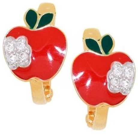 Серьги из золота с эмалью